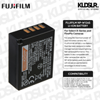FUJIFILM NP-W126S Li-Ion Battery Pack for X-H1/ X-Pro2/ X-Pro1/ X-T3/ X-T2/ X-T1/ X-T30/ X-T20/ X-T10/ X-T100/ X-A5/ X-A3/ X-A2/ X-A1/ X-A10/ X100F